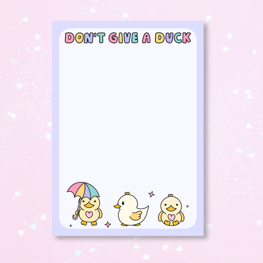 Don't Give A Duck A6 Blank Notepad