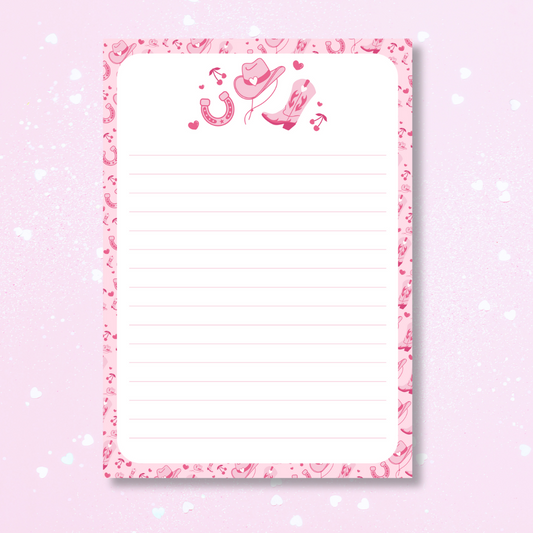 Cowboy Romance A5 Lined Notepad