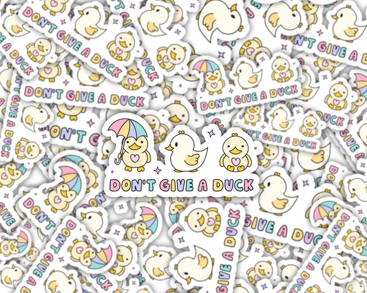 Don't Give a Duck Vinyl Sticker