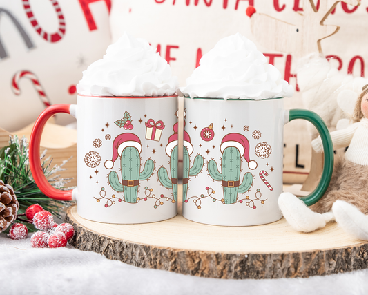 Christmas Western Cactus Mug