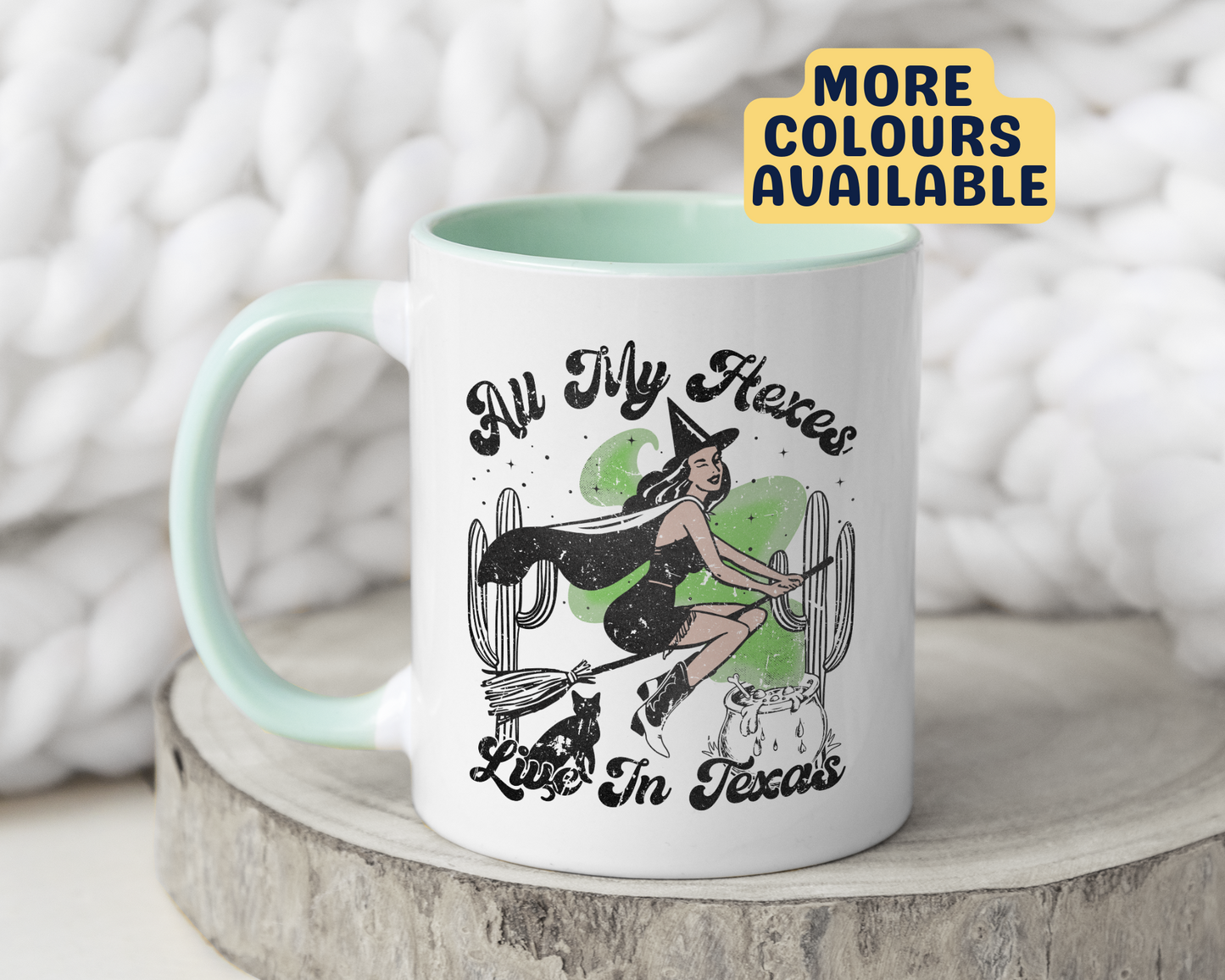 All My Hexes Live In Texas Halloween Country Music Mug