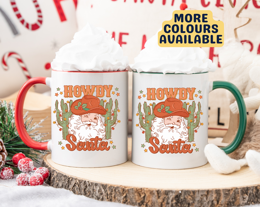 Howdy Santa Christmas Mug