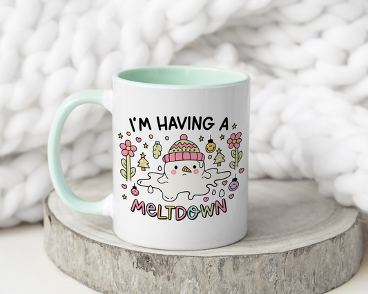 I'm Having A Meltdown Christmas Mug