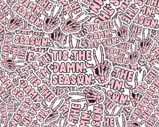 Tis The Damn Season Vinyl Sticker