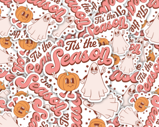 Tis The Season Halloween Vinyl Sticker